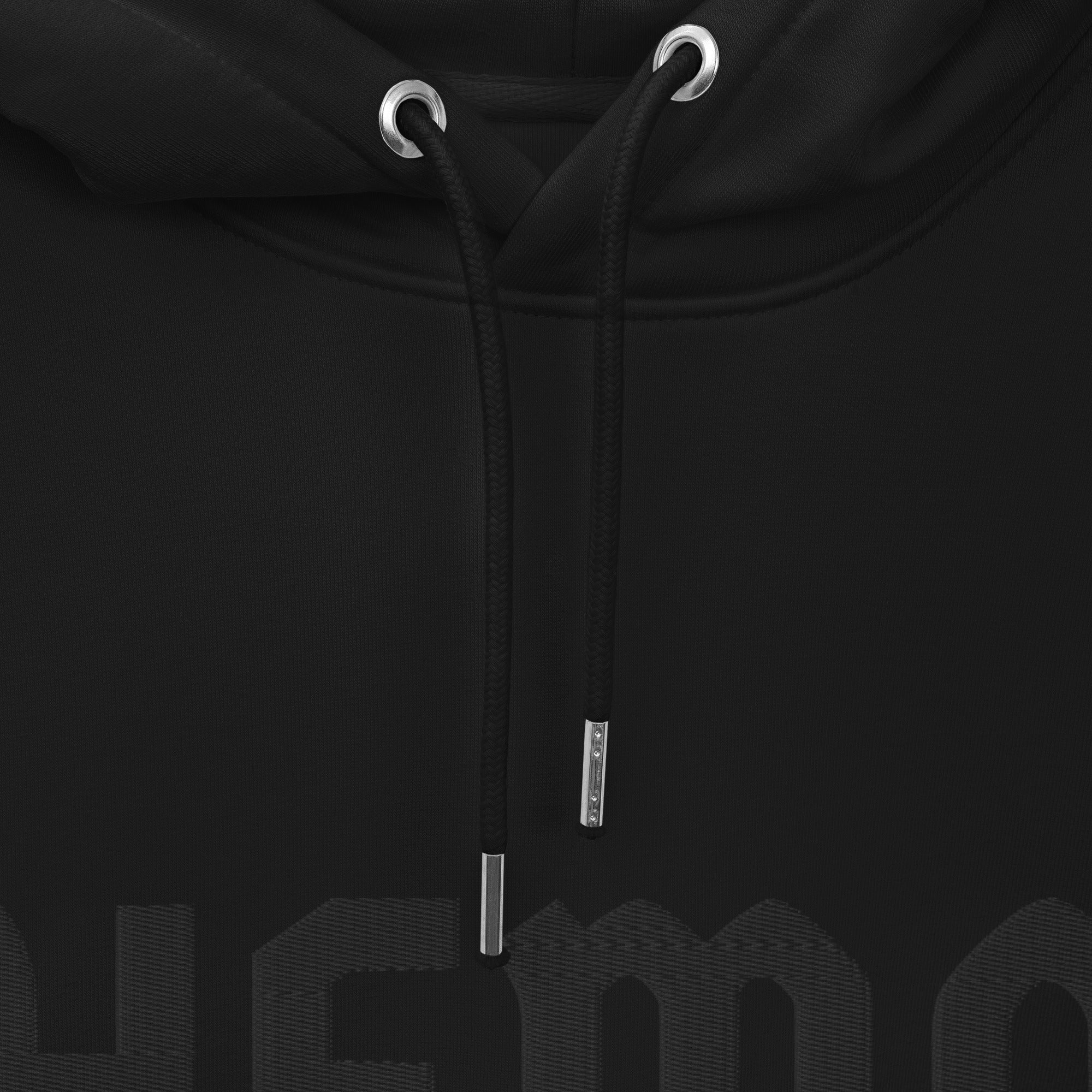HEMA BLACK - Umweltfreundlicher Unisex-Kapuzenpullover