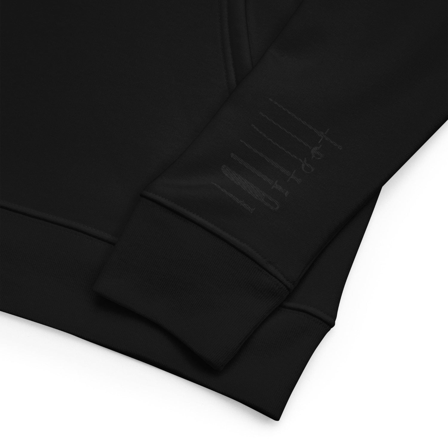 HEMA BLACK - Umweltfreundlicher Unisex-Kapuzenpullover