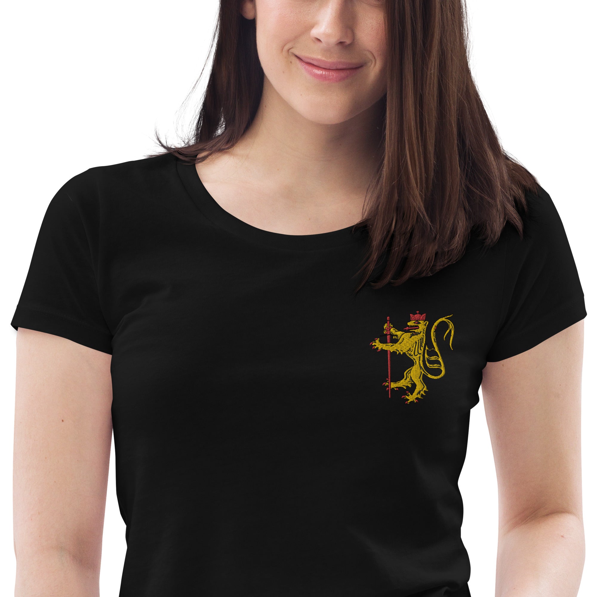 Enganliegendes Öko-T-Shirt für Damen